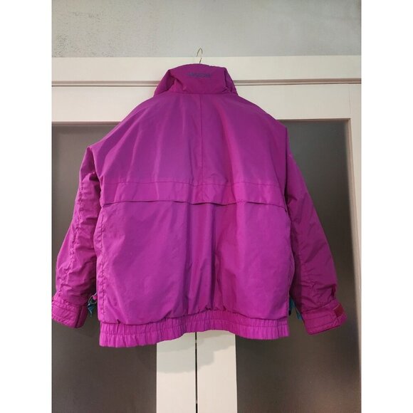 Vtg Columbia Whirlibird Down Jacket Womens Sz L Puffer Bomber 3 In 1 colorblock - Picture 3 of 16